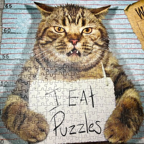 Eurographics Other - Feline Felon "I EAT PUZZLES" by Paul Normand 500 Pc.